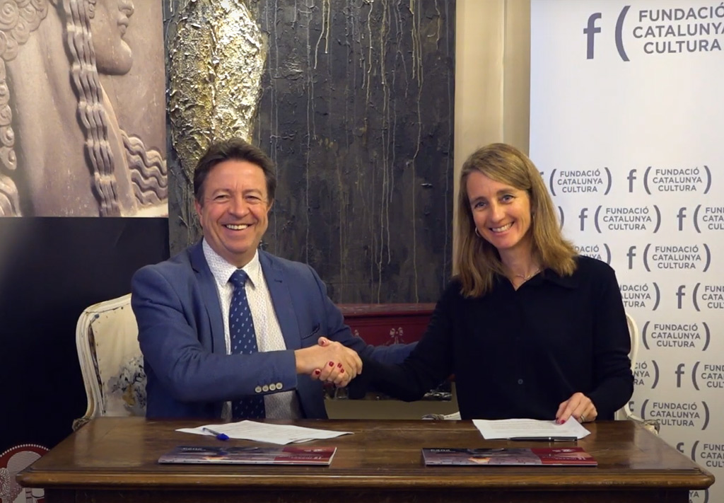 Signatura conveni World Peace Forum i Fundació Catalunya Cultura